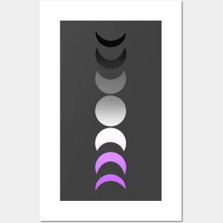 Moon Phases Pride (Ace) Posters and Art